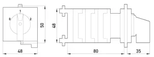 Пакетный переключатель в корпусе e.industrial.sb.0-1-2.3.20, 3р, 20А (0-1-2) №6