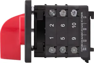 Пакетный переключатель LK63/3.323-SP/45 щитовой, на DIN – рейку, 3p, 1-0-2, 63А №3