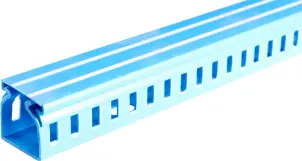 Короб пластиковий перфорований e.trunking.perf.stand.40.40, 40х40мм, блакитний 2м №1