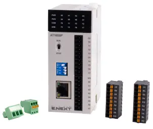 Программируемый логический контроллер серии АT 24В 8(2шт 200кГц)DI 8(2шт 200кГц)DO(PNP) 1 RS485 1 Ethernet №1