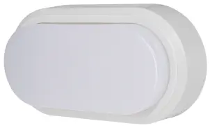 Світильник світлодіодний вологозахищений e.LED.oval.8.6500.white, 8Вт, 6500К, IP54, білий №1