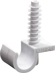 Кліпса e.pipe.uni.clip.stand.14 для труби д.14 універсальна з дюбелем №1