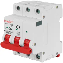 Модульный автоматический выключатель e.mcb.stand.60.3.C5, 3р, 5А, C, 6кА