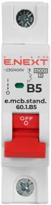 Модульний автоматичний вимикач e.mcb.stand.60.1.B5, 1р, 5А, B, 6кА №1