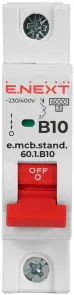 Модульний автоматичний вимикач e.mcb.stand.60.1.B10, 1р, 10А, B, 6кА №2