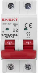 Модульный автоматический выключатель e.mcb.stand.60.2.B2, 2р, 2А, B, 6кА №4