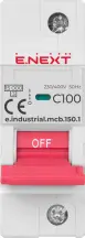 Модульний автоматичний вимикач e.industrial.mcb.150.1.C100, 1р, 100А, C, 15кА купити в Києві