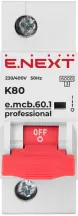 Модульний автоматичний вимикач e.mcb.pro.60.1.K 80 new, 1р, 80А, K, 6кА new