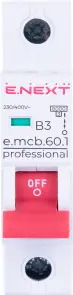 Модульний автоматичний вимикач e.mcb.pro.60.1.B 3 new, 1р, 3А, В, 6кА, new №2