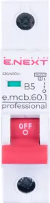 Модульный автоматический выключатель e.mcb.pro.60.1.B 5 new, 1р, 5А, В, 6кА, new №5