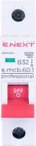 Модульный автоматический выключатель e.mcb.pro.60.1.B 32 new, 1р, 32А, В, 6кА, new №2