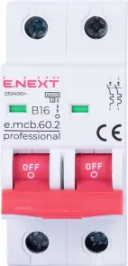Модульный автоматический выключатель e.mcb.pro.60.2.B 16 new, 2р, 16А, В, 6кА, new №2