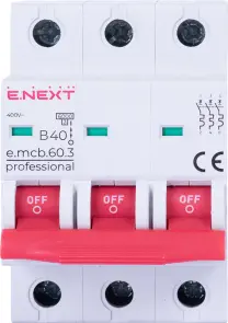Модульный автоматический выключатель e.mcb.pro.60.3.B 40 new, 3р, 40А, B, 6кА, new №2