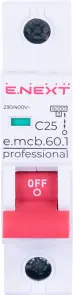 Модульный автоматический выключатель e.mcb.pro.60.1.C 25 new, 1р, 25А, C, 6кА new №2