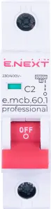 Модульний автоматичний вимикач e.mcb.pro.60.1.C 2 new, 1р, 2А, C, 6кА new №5