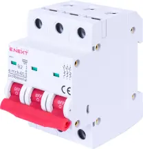 Модульный автоматический выключатель e.mcb.pro.60.3.B 2 new, 3р, 2А, В, 6кА, new