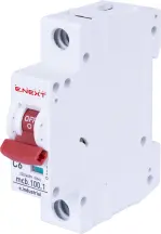Модульный автоматический выключатель e.industrial.mcb.100.1.C6, 1г, 6А, C, 10кА