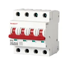 Модульный автоматический выключатель e.industrial.mcb.100.3N.D16, 3р+N, 16А, D, 10кА