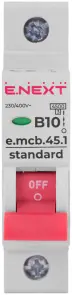 Модульный автоматический выключатель e.mcb.stand.45.1.B10, 1р, 10А, В, 4,5 кА №2
