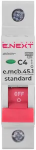 Модульний автоматичний вимикач e.mcb.stand.45.1.C4, 1р, 4А, C, 4,5 кА №2