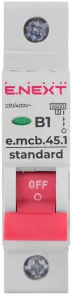 Модульний автоматичний вимикач e.mcb.stand.45.1.B1, 1р, 1А, В, 4,5 кА №2