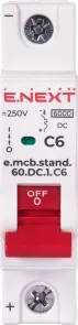 Модульний автоматичний вимикач e.mcb.stand.60.DC.1.C6, 1р, 6А, C, 6кА, DC №2