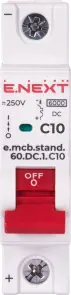 Модульний автоматичний вимикач e.mcb.stand.60.DC.1.C10, 1р, 10А, C, 6кА, DC №2