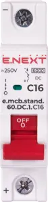 Модульний автоматичний вимикач e.mcb.stand.60.DC.1.C16, 1р, 16А, C, 6кА, DC №2