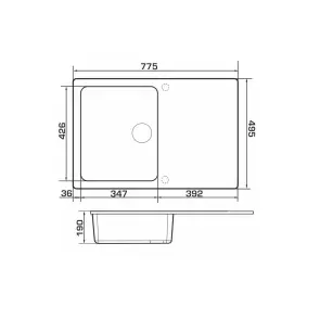 Мийка GRANADO Vigo Black shine №10
