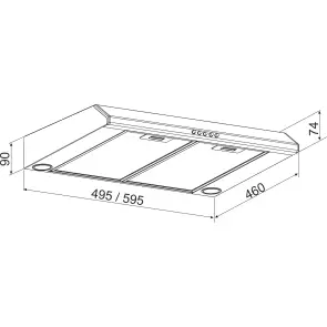 Витяжка GRANADO Toses 1503-450 Inox №6