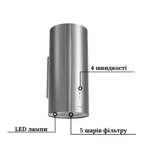 Витяжка GRANADO Yunkos 1604-1200 Inox №9