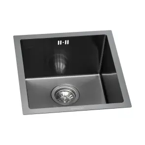Мойка GRANADO Under&top Mini STEEL S201 black №2