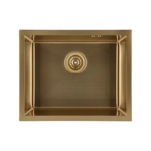 Мойка GRANADO Under top MAX STEEL S201 gold honeycomb №1