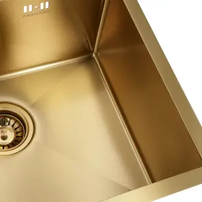 Мойка GRANADO Under top MAX STEEL S201 gold honeycomb №5
