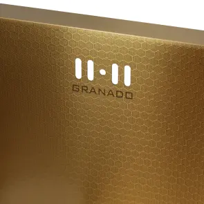 Мойка GRANADO Under top MAX STEEL S201 gold honeycomb №6