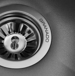 Мойка GRANADO Under top MAX STEEL S201 black textures №2
