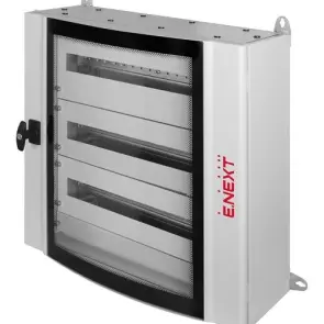 Корпус металевий e.mbox.industrial.n.264.gl IP55 навісний на 264 модулів, зі склом №1
