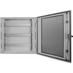 Корпус металевий e.mbox.industrial.n.144.gl IP55 навісний на 144 модулів, зі склом №2