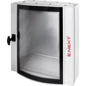 Корпус металевий e.mbox.industrial.p.120.60.25.gl IP55 з монтажною панеллю (1200*600*250), зі склом №1