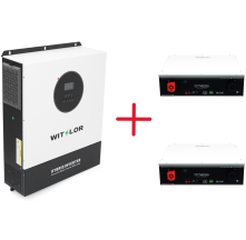 Комплект Інвертор+2 Акумулятори:WITSLOR HF11048-B, 1Ф-11kW, 48V+2 Dyness DL5.0C 51.2В 5.12 кВт/год 100А