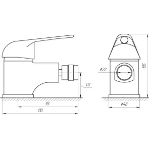 Смеситель для биде Globus Lux Sena GLS-106 №5