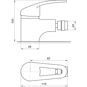 Смеситель для биде Globus Lux Caprice GLCA-0106 №5