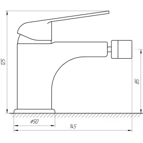 Змішувач для біде Globus Lux Koln GLK-0106 №5