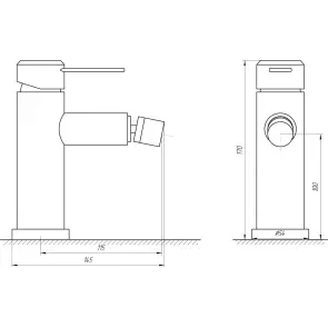 Змішувач для біде Globus Lux WIEN SBT2-106 №4