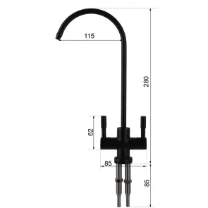 Кран для зворотнього осмосу Globus Lux Lazer GLLR-76A-BB №6