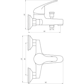 Смеситель для ванны Globus Lux Solly GLSO-0102 №5