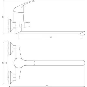 Смеситель для ванны Globus Lux Solly GLSO-0208 №7