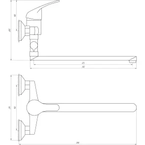 Смеситель для ванны Globus Lux Solly GLSO-0108 №4