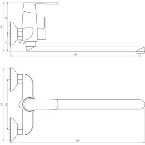 Змішувач для ванни Globus Lux Laguna GLA-0208 №5