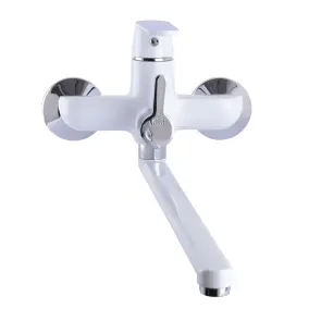 Змішувач для ванної Globus Lux Laguna GLA-0208-7-WHITE EURO №4